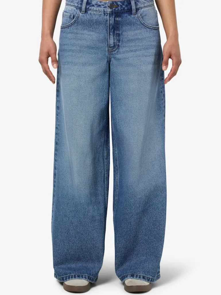 NMKETTIE MW WIDE JEANS VI557MB NOOS medium blue denim