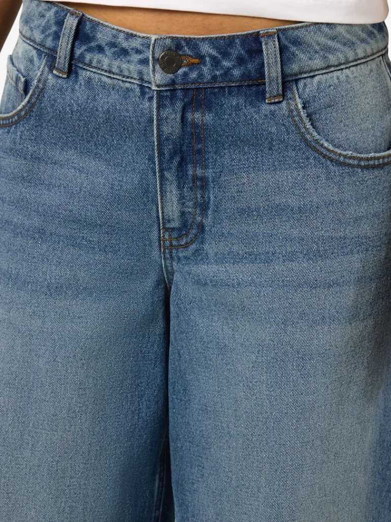 NMKETTIE MW WIDE JEANS VI557MB NOOS medium blue denim