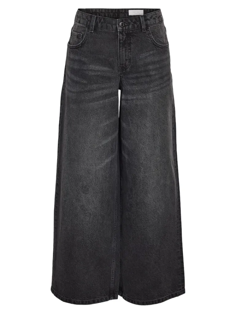 NMKETTIE NW WIDE LEG JEANS VI559BL NOOS black denim