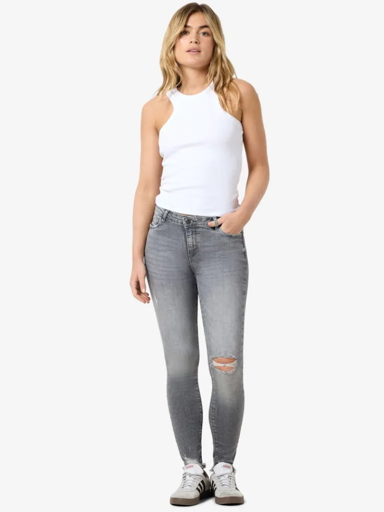NMKIMMY NW DESTROY ANK SKNY AZ368MG NOOS medium grey denim