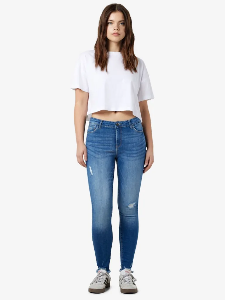 NMKIMMY NW DESTROY ANK SKNY AZ369DB NOOS dark blue denim