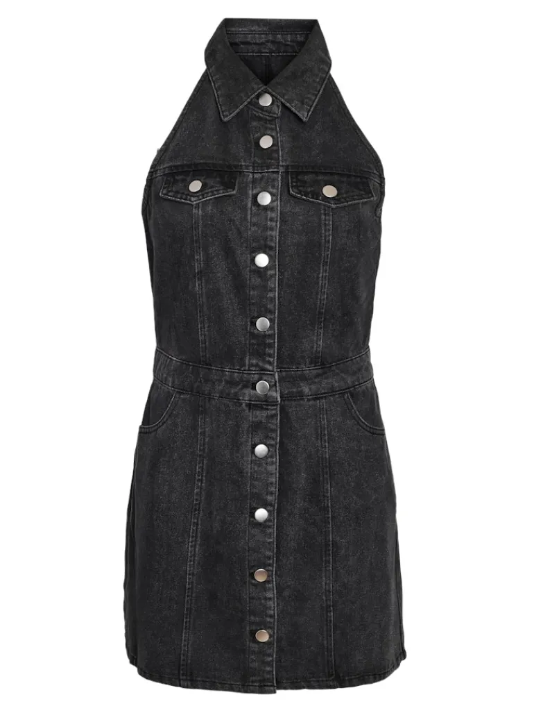 NMLARDIE SH SLM DENIM DRESS VI588BL NOOS black denim