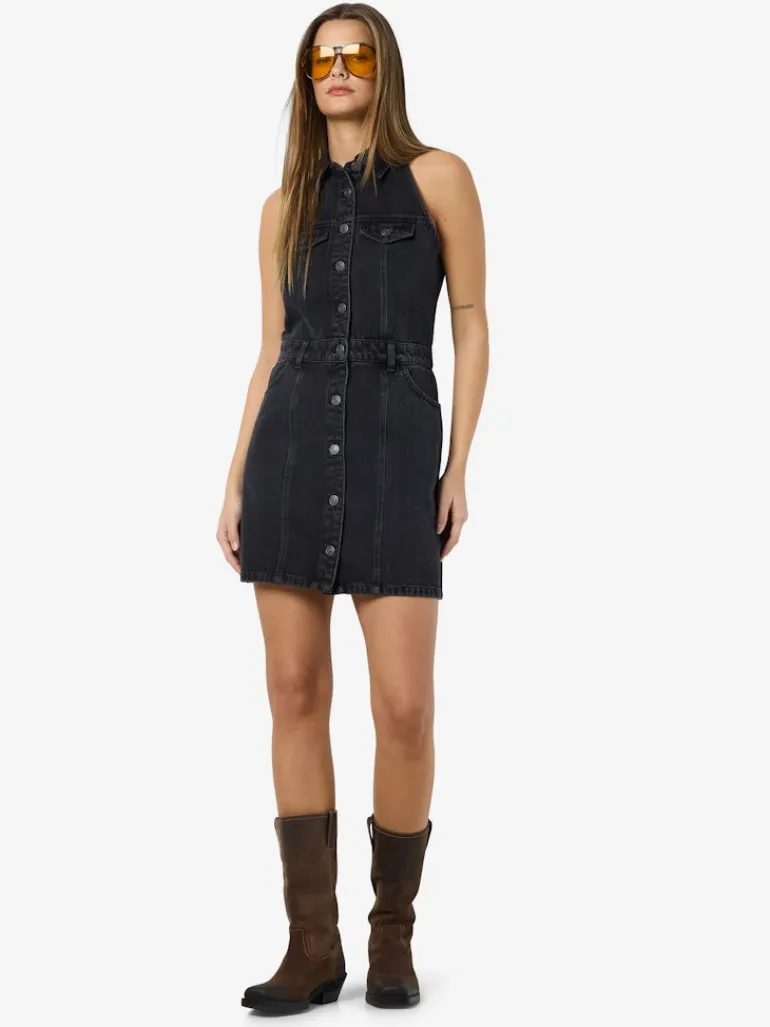 NMLARDIE SH SLM DENIM DRESS VI588BL NOOS black denim