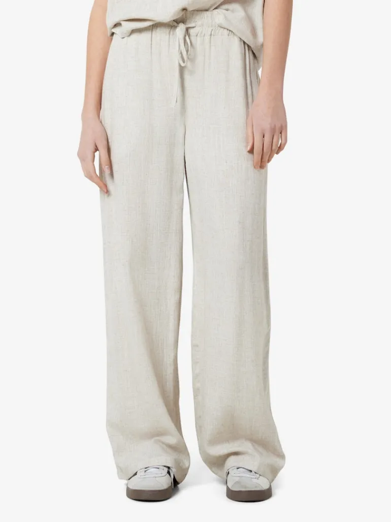 NMLEILANI NW LOOSE PANTS WVN NOOS natural