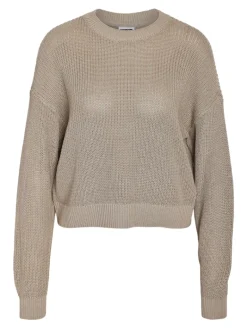 NMMAYSA L/S O-NECK KNIT NOOS aluminum