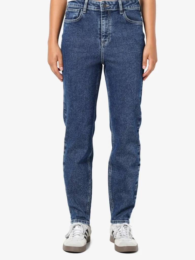 NMMONI HW ANK JEANS AZ365DB FWD NOOS dark blue denim