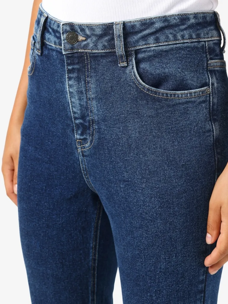 NMMONI HW ANK JEANS AZ365DB FWD NOOS dark blue denim
