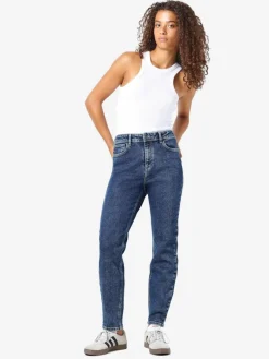 NMMONI HW ANK JEANS AZ365DB FWD NOOS dark blue denim