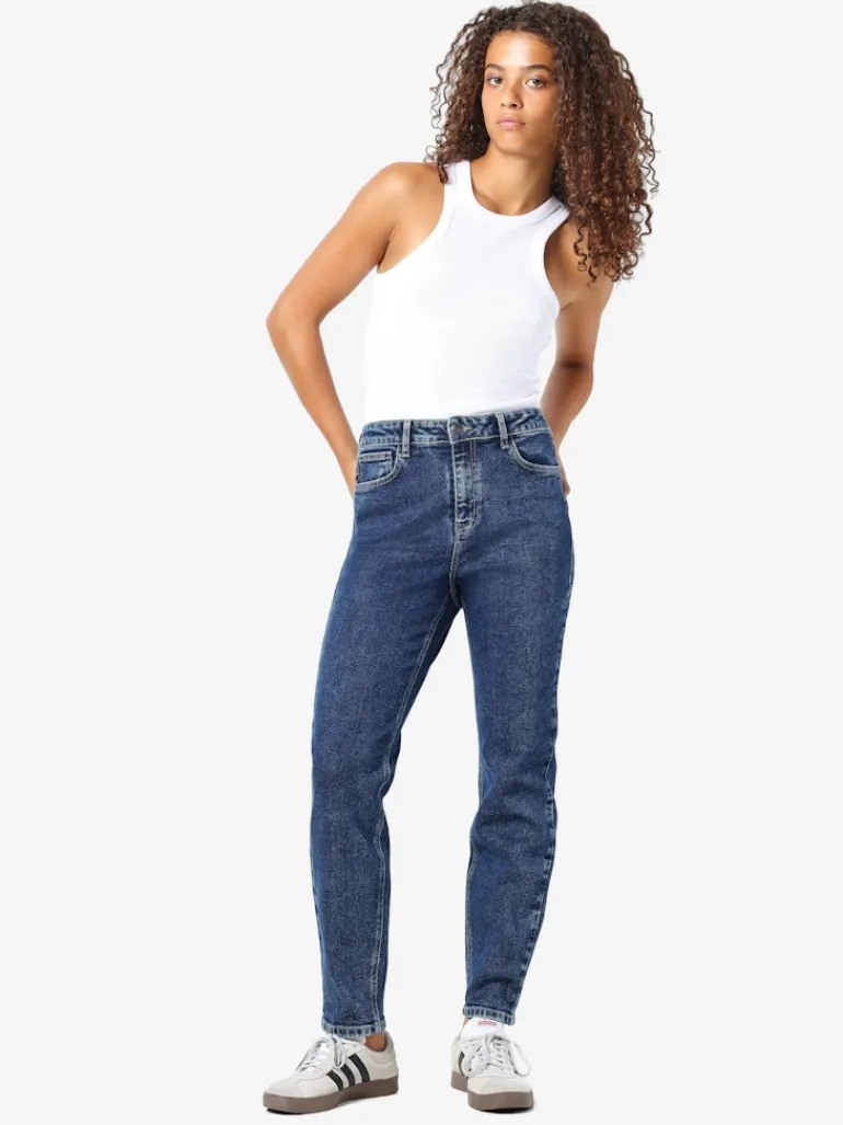 NMMONI HW ANK JEANS AZ365DB FWD NOOS dark blue denim