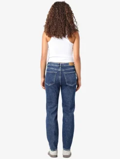 NMMONI HW ANK JEANS AZ365DB FWD NOOS dark blue denim