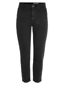 NMMONI HW ST ANK BLACK JEANS FWD FNOOS black denim