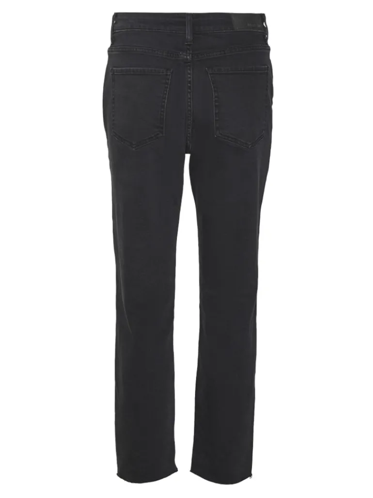 NMMONI HW ST ANK BLACK JEANS FWD FNOOS black denim