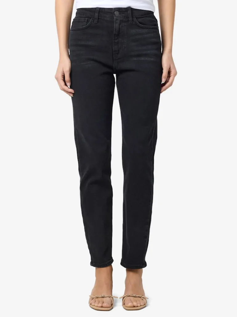 NMMONI HW ST ANK BLACK JEANS FWD FNOOS black denim