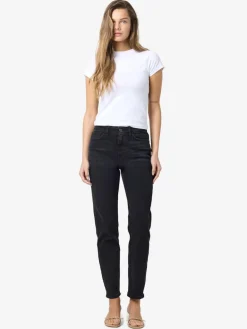 NMMONI HW ST ANK BLACK JEANS FWD FNOOS black denim