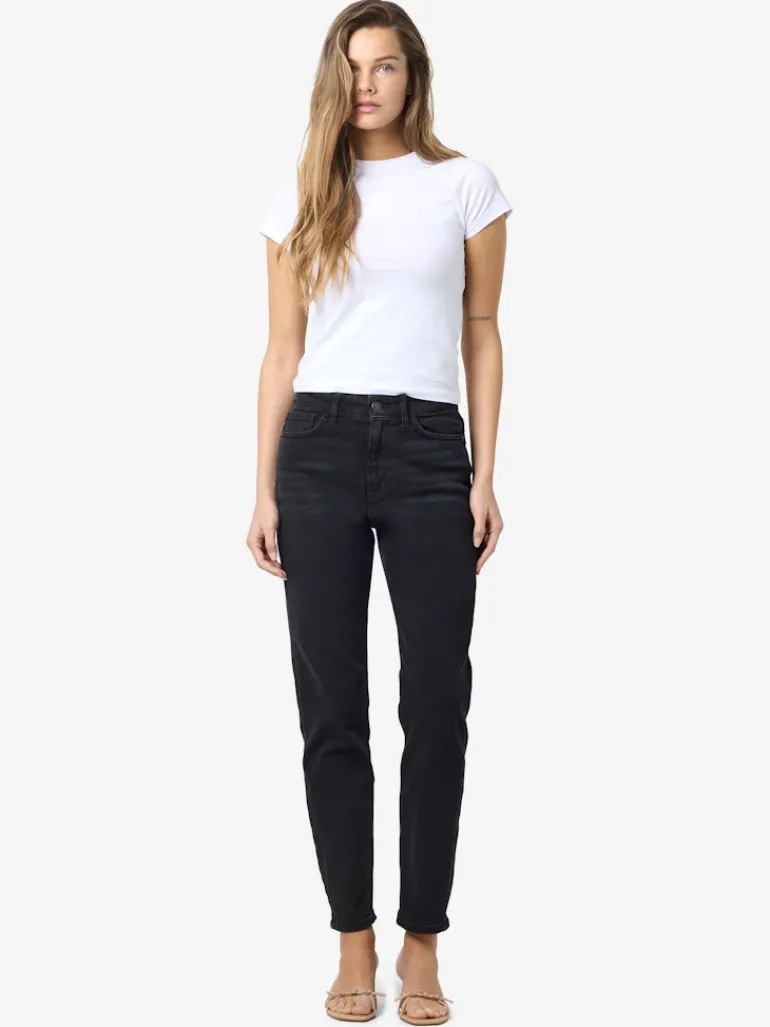 NMMONI HW ST ANK BLACK JEANS FWD FNOOS black denim