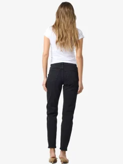 NMMONI HW ST ANK BLACK JEANS FWD FNOOS black denim