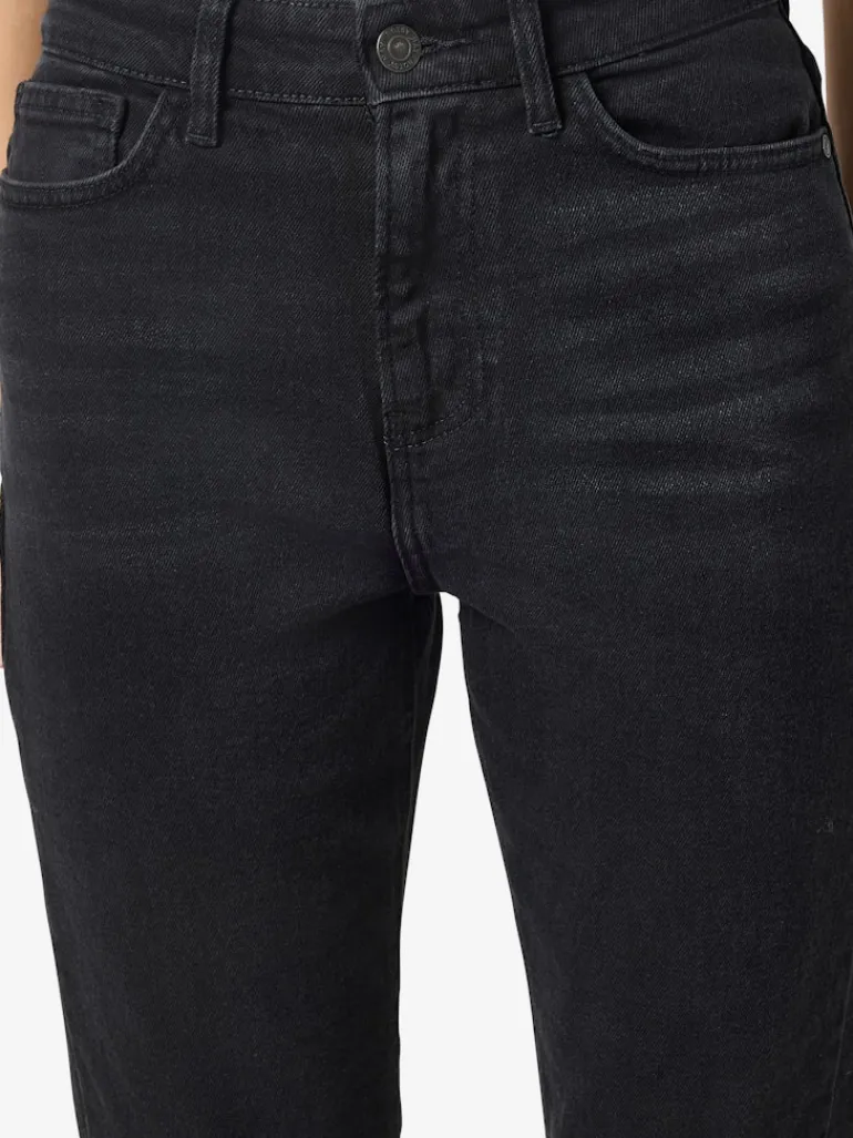 NMMONI HW ST ANK BLACK JEANS FWD FNOOS black denim