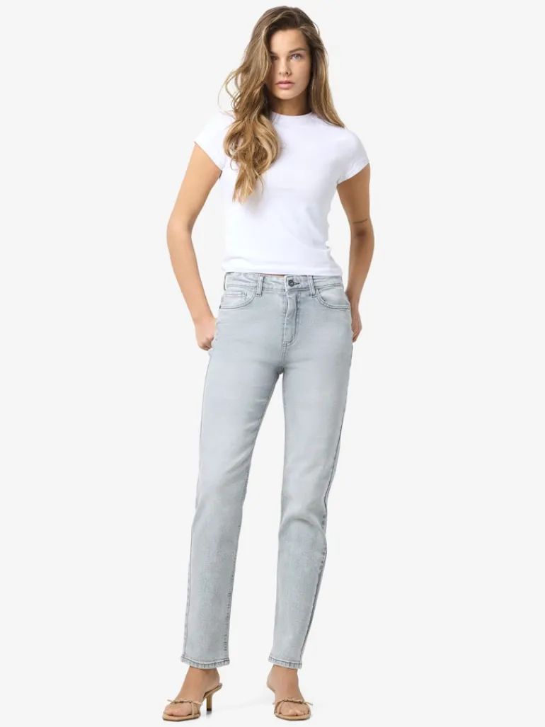 NMMONI HW STRAGHT ANK JEANS AZ277LG NOOS light grey denim