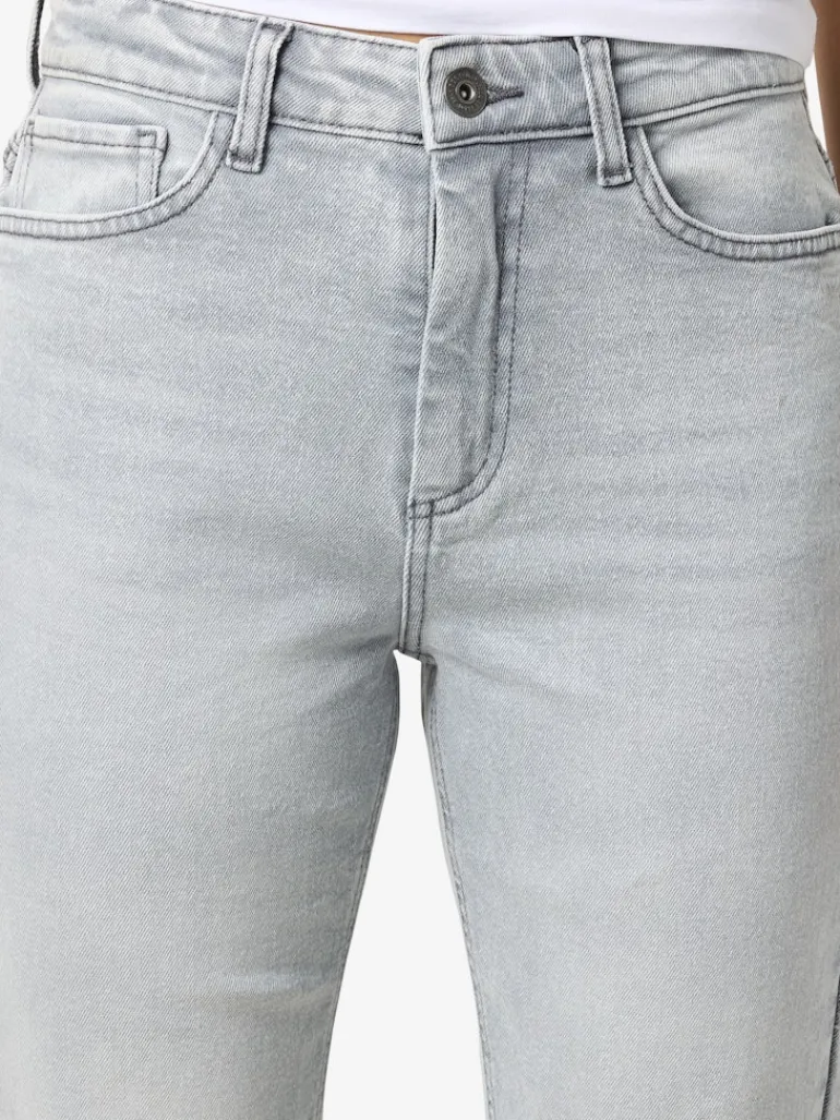 NMMONI HW STRAGHT ANK JEANS AZ277LG NOOS light grey denim
