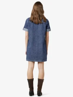 NMNEW SIGNE S/S DENIM DRESS VI002MB NOOS medium blue denim