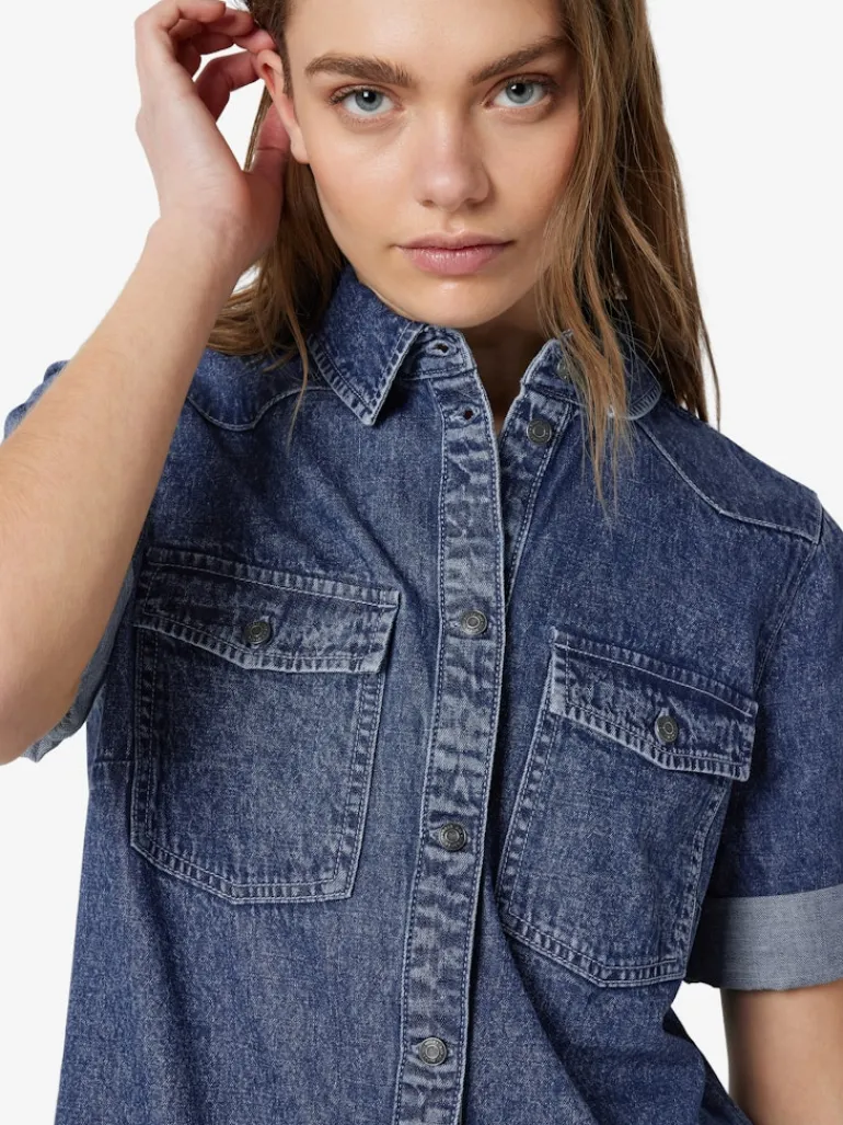 NMNEW SIGNE S/S DENIM DRESS VI002MB NOOS medium blue denim