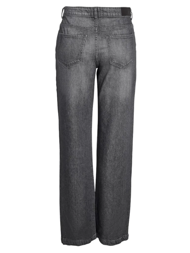 NMNILA LW WIDE JEANS AZ421DG NOOS dark grey denim