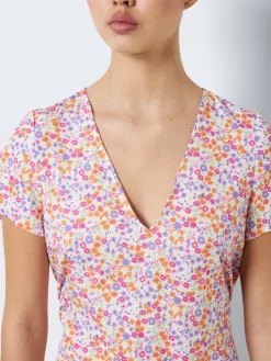 NMSABINA S/S SHORT DRESS sugar swizzle