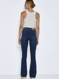 NMSALLIE HW FLARE JEAN VI021MB FWD NOOS medium blue denim