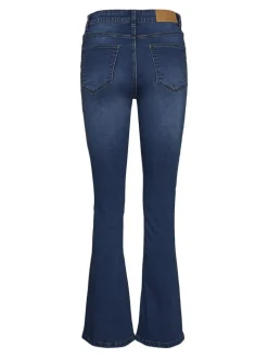 NMSALLIE HW FLARE JEAN VI021MB FWD NOOS medium blue denim