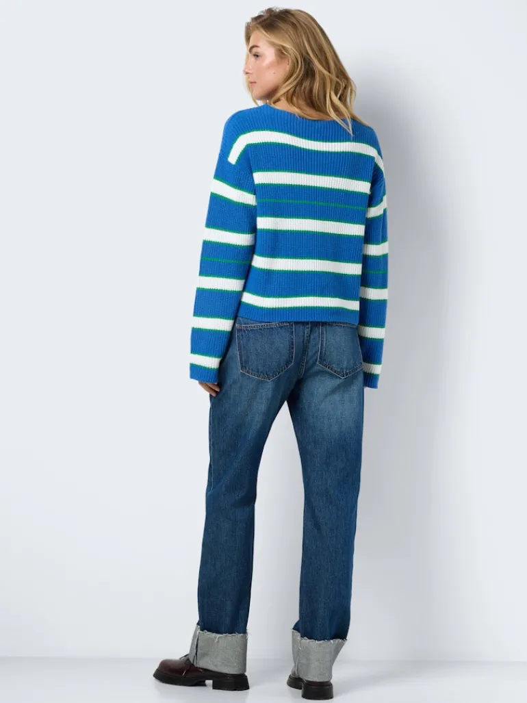 NMSERENA L/S BOATNECK KNIT FWD DD dutch blue