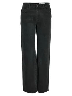 NMYOLANDA MW WIDE STR BLACK NOOS black denim