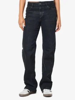 NMYOLANDA MW WIDE STR BLACK NOOS black denim
