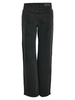 NMYOLANDA MW WIDE STR BLACK NOOS black denim