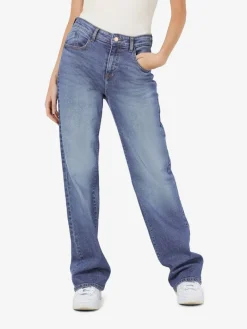 NMYOLANDA NW WIDE JEANS AZ308MB FWD NOOS medium blue denim