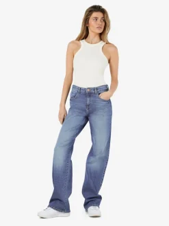 NMYOLANDA NW WIDE JEANS AZ308MB FWD NOOS medium blue denim