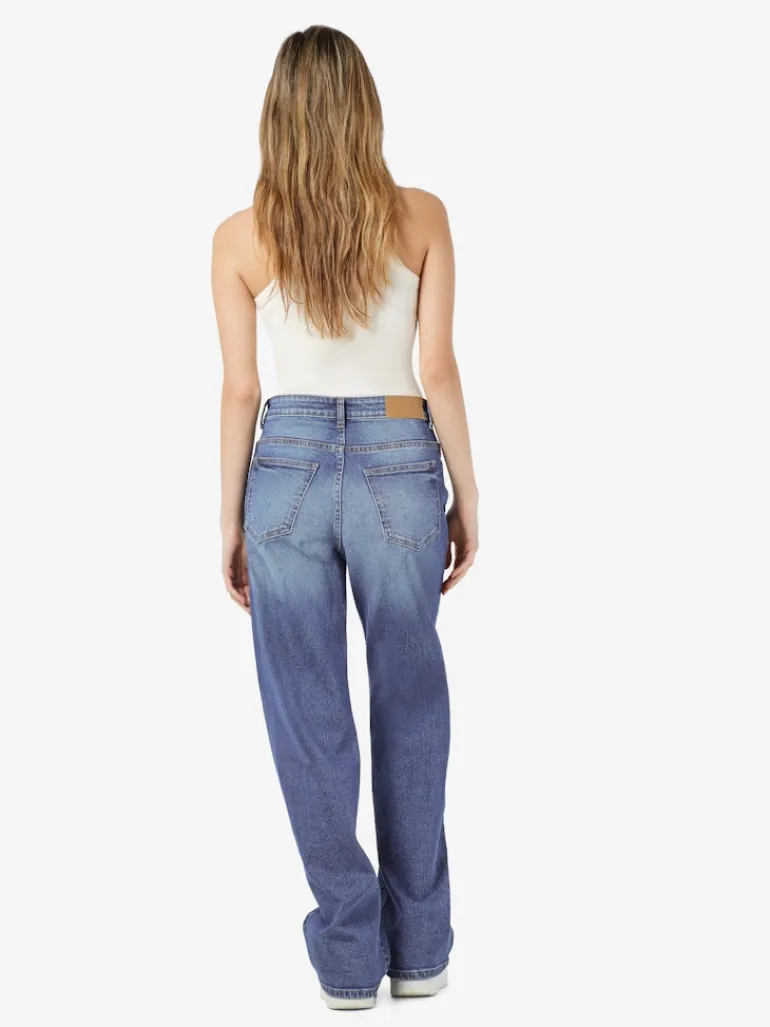 NMYOLANDA NW WIDE JEANS AZ308MB FWD NOOS medium blue denim