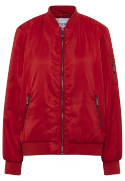 Nylon-Look Blouson fiery red
