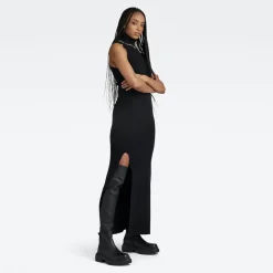 NY RAW slim dress sl dk black