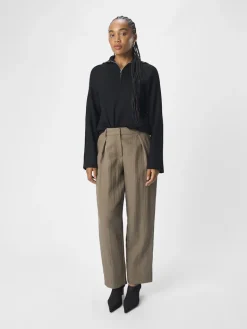 OBEVER MW TAPERED PANTS 136 morel