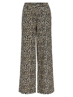 OBJALBA LISA WIDE PANT PRINT NOOS humus