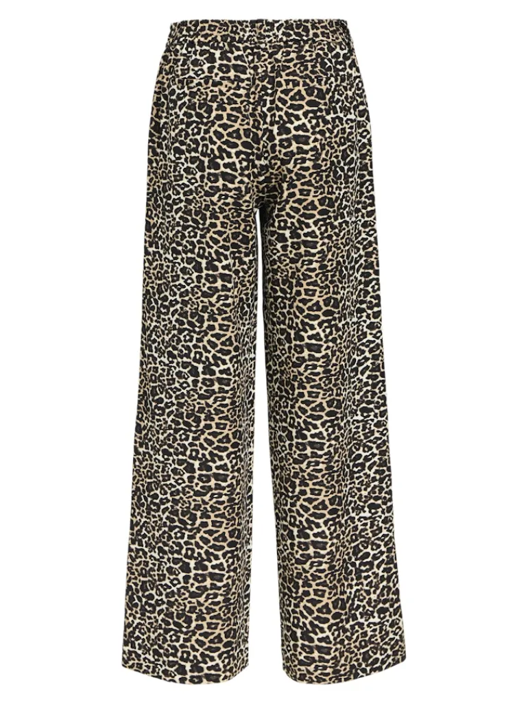 OBJALBA LISA WIDE PANT PRINT NOOS humus