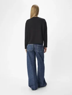 OBJBETZY L/S LO PULLOVER E AW FAIR 24 black