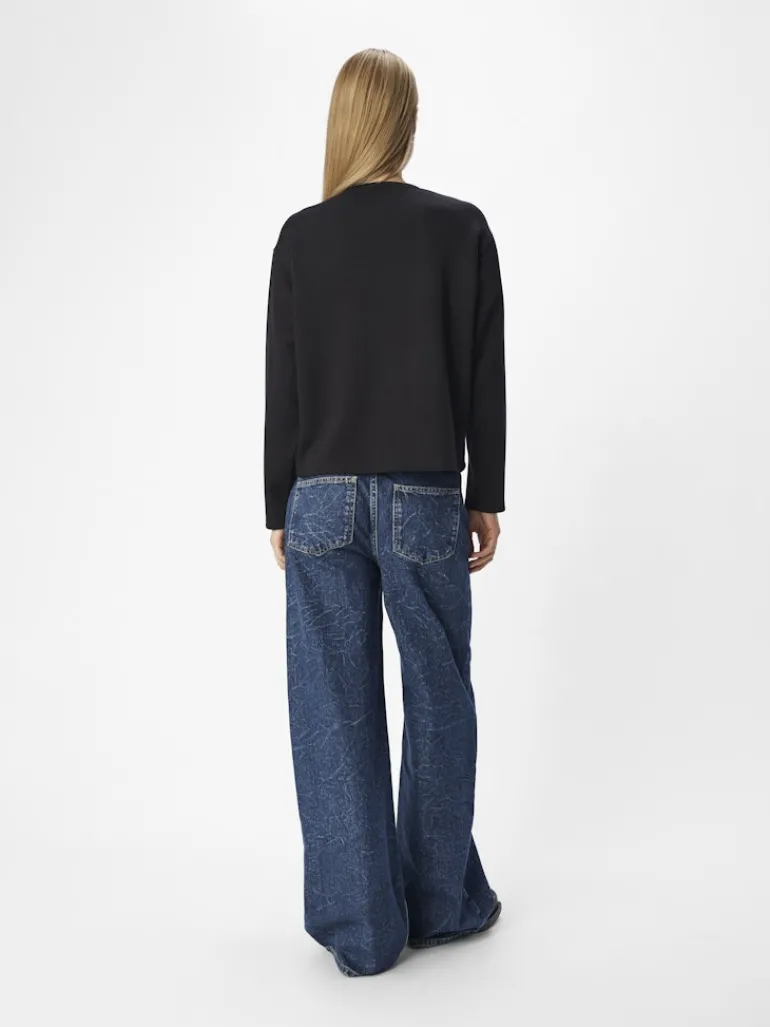 OBJBETZY L/S LO PULLOVER E AW FAIR 24 black