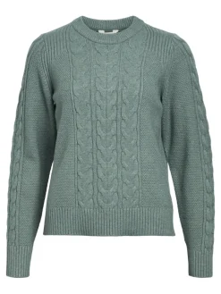 OBJDORIS RE L/S KNIT PULLOVER NOOS dark forest