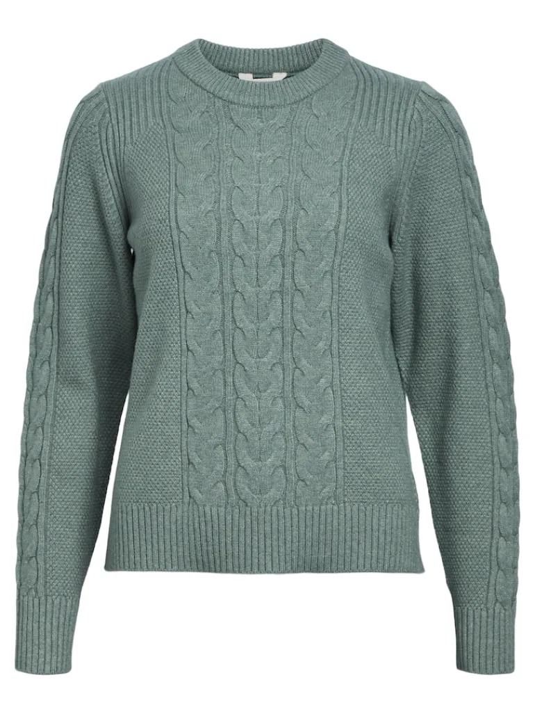 OBJDORIS RE L/S KNIT PULLOVER NOOS dark forest