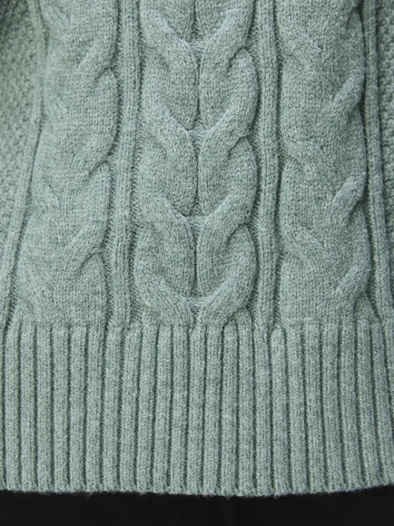OBJDORIS RE L/S KNIT PULLOVER NOOS dark forest