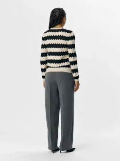 OBJEBBA L/S RE KNIT PULLOVER NOOS sandshell