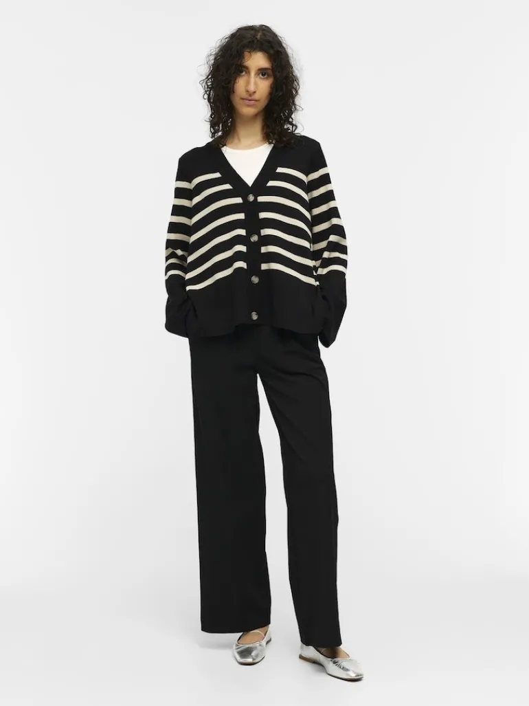 OBJESTER L/S CARDIGAN NOOS black
