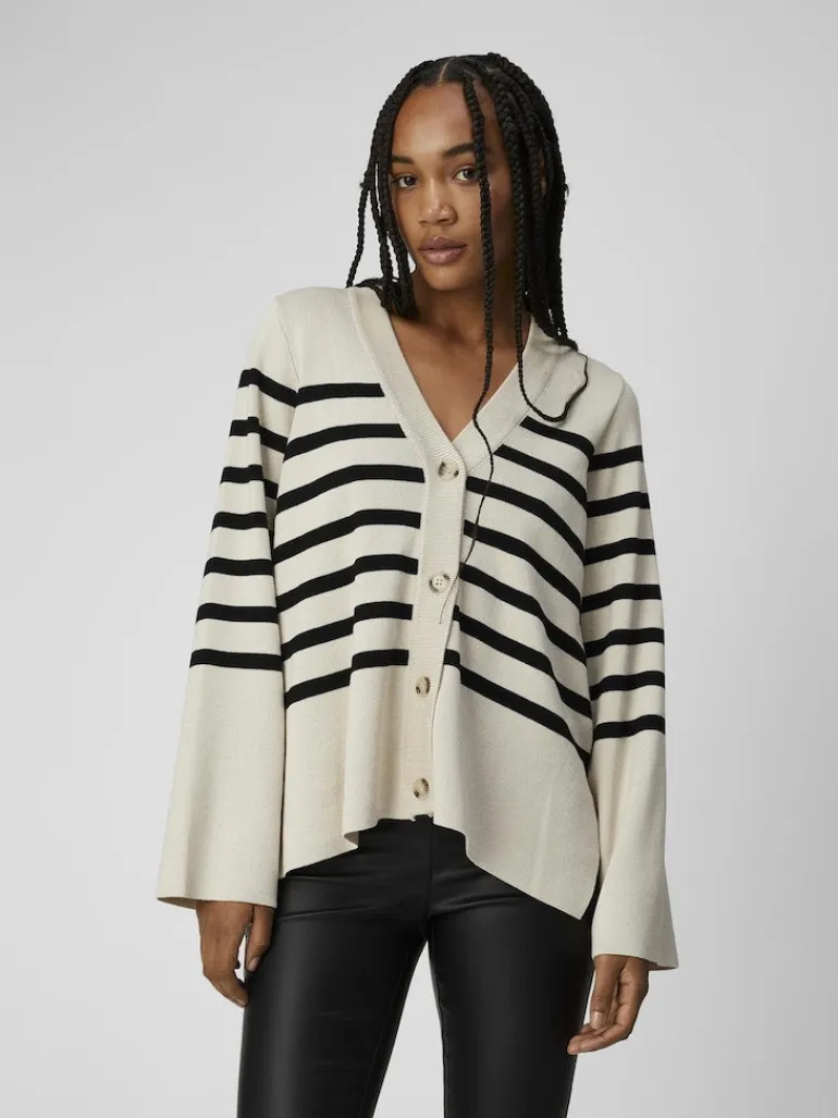 OBJESTER L/S CARDIGAN NOOS sandshell
