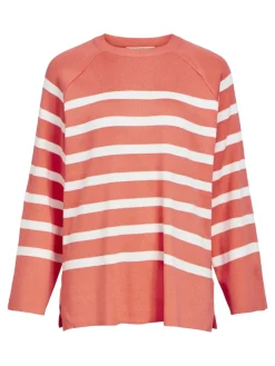 OBJESTER LS KNIT TOP NOOS georgia peach